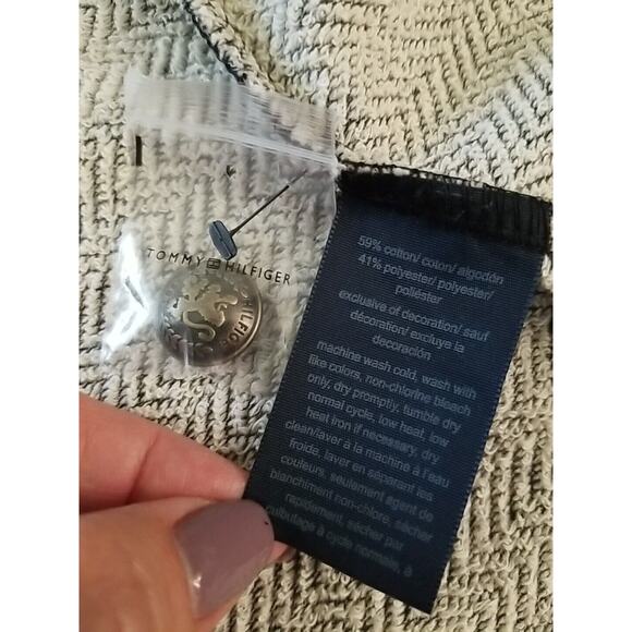 Tommy Hilfiger Band Jacket Military Charcoal Gray Womens Size 2X Knit NWT $119.5 - Picture 9 of 11